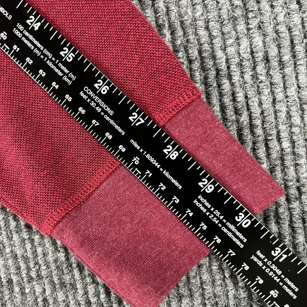 Banana Republic Sweater Mens Large Red Long Sleeve 1/4 Zip Pullover Shirt